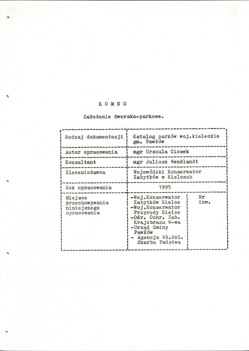 EP - Ewidencja parkowa, skan nr 5