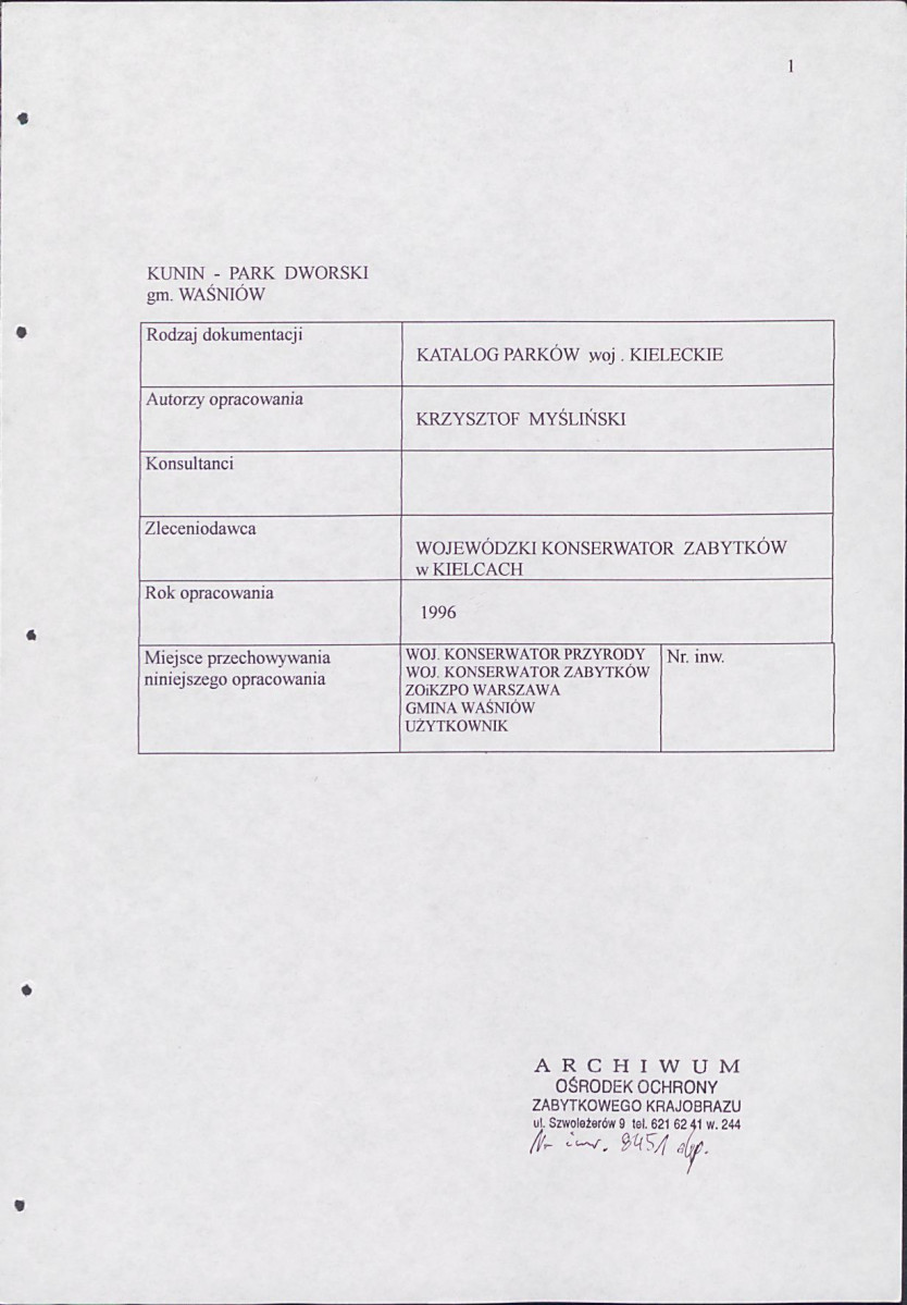 EP - Ewidencja parkowa, skan nr 4