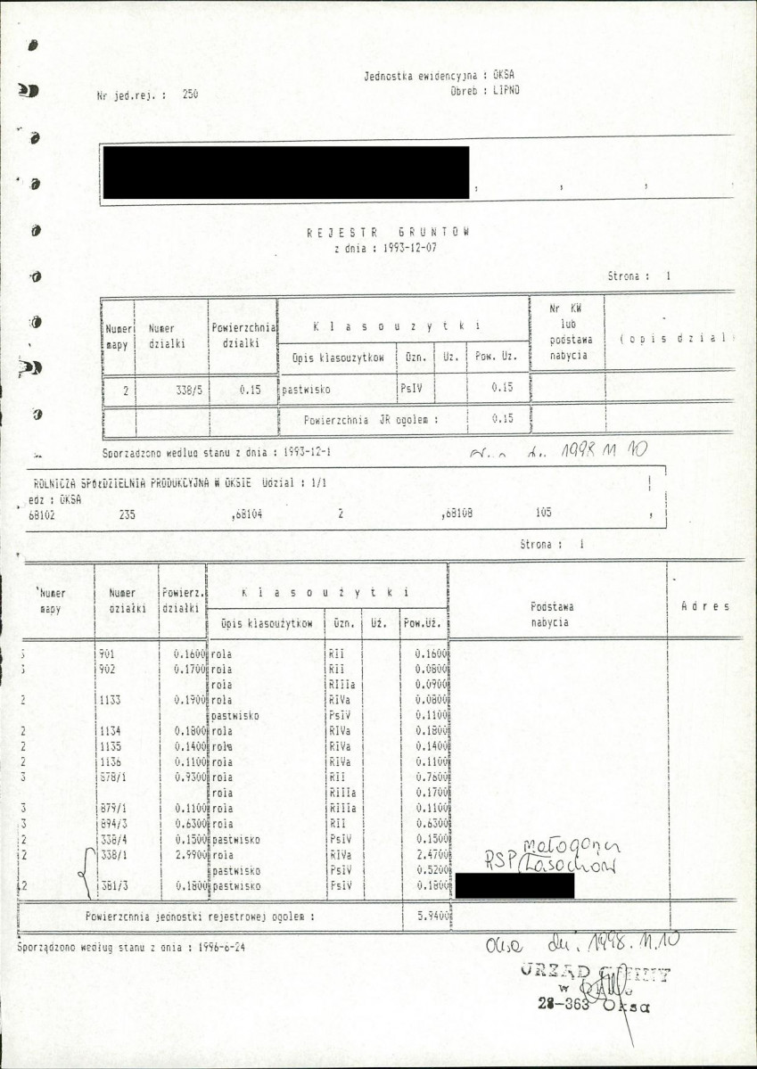 EP - Ewidencja parkowa, skan nr 26