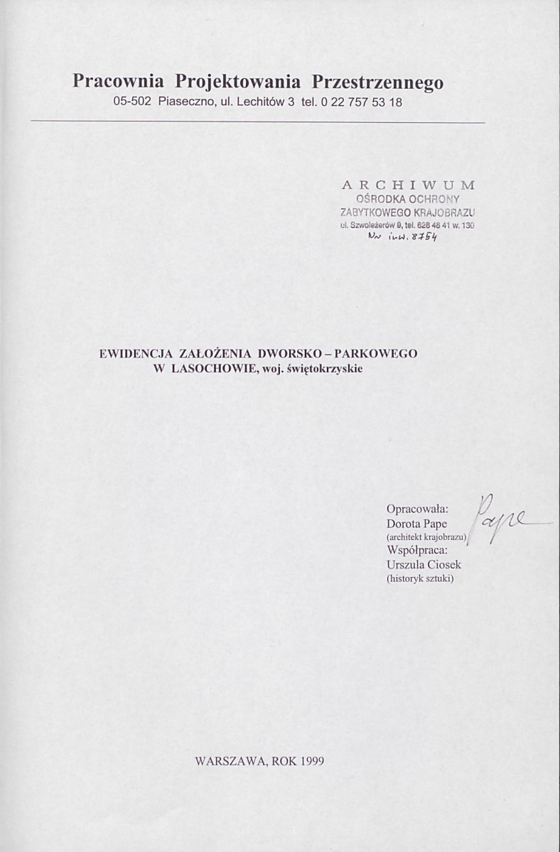 EP - Ewidencja parkowa, skan nr 4