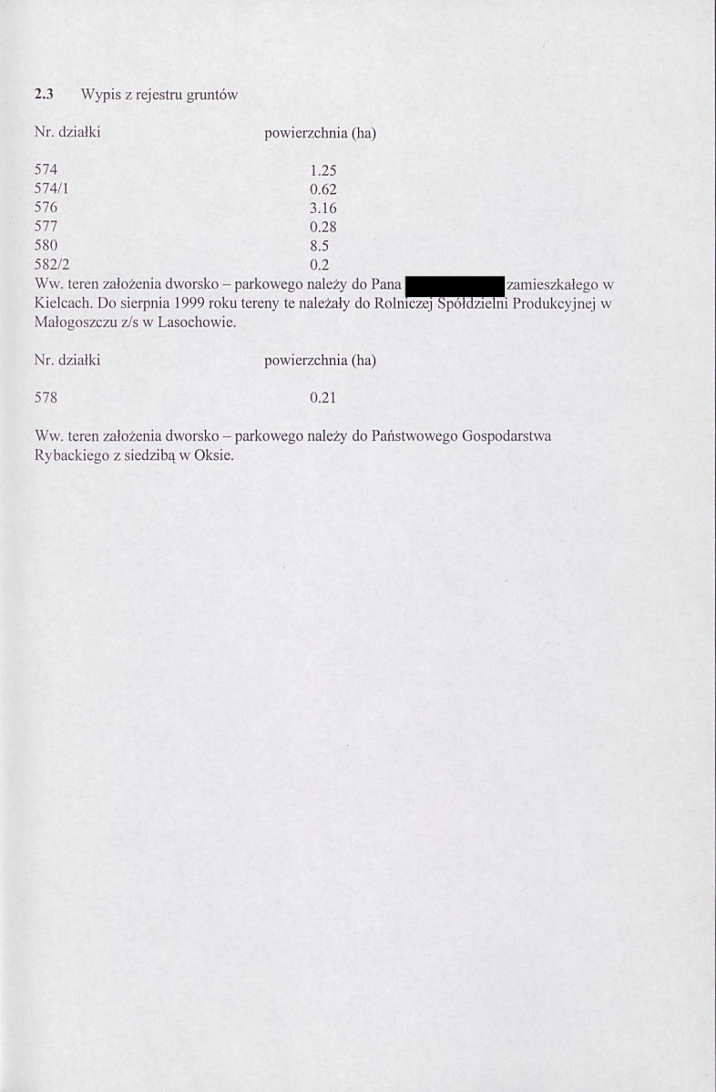 EP - Ewidencja parkowa, skan nr 16