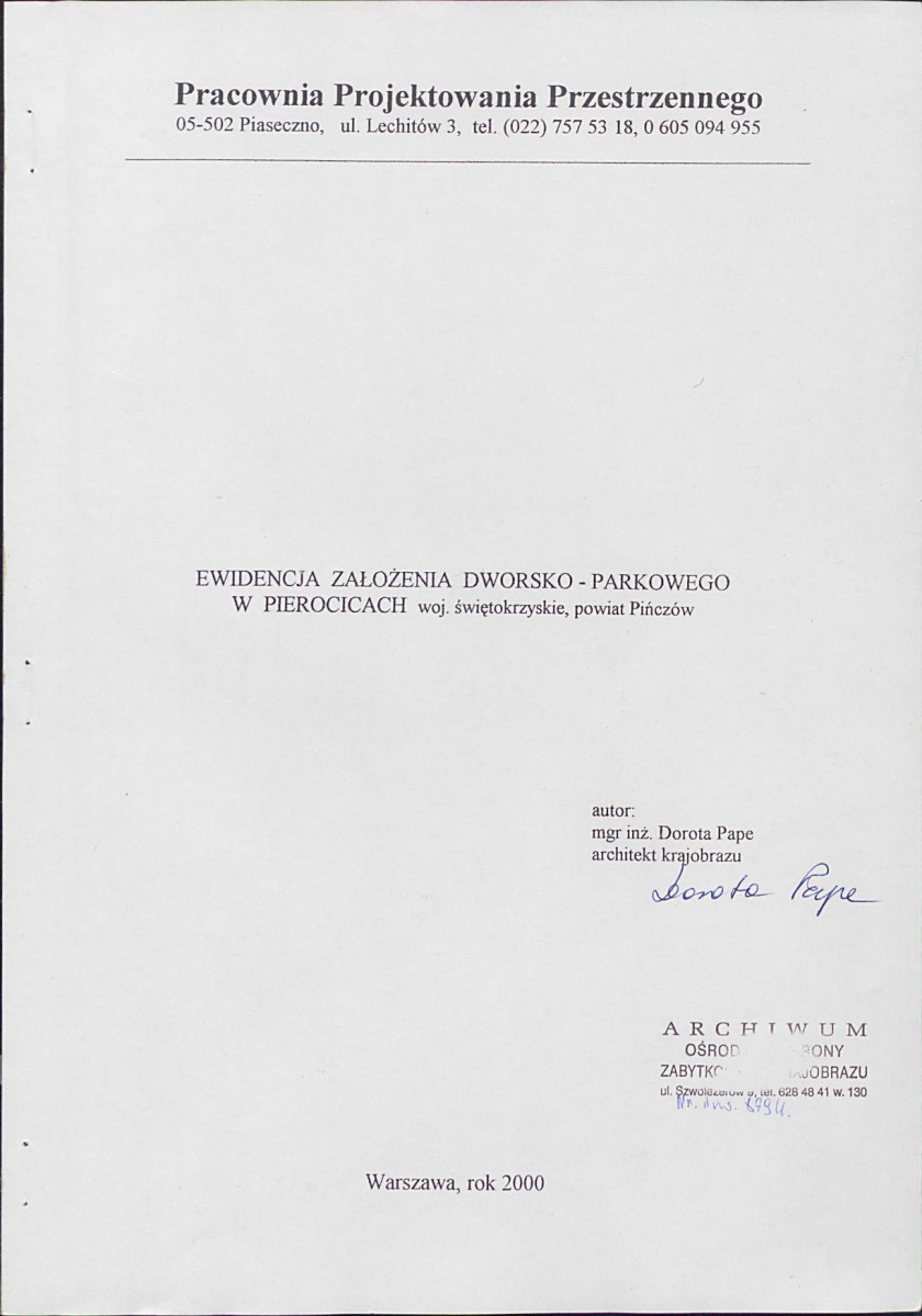 EP - Ewidencja parkowa, skan nr 3