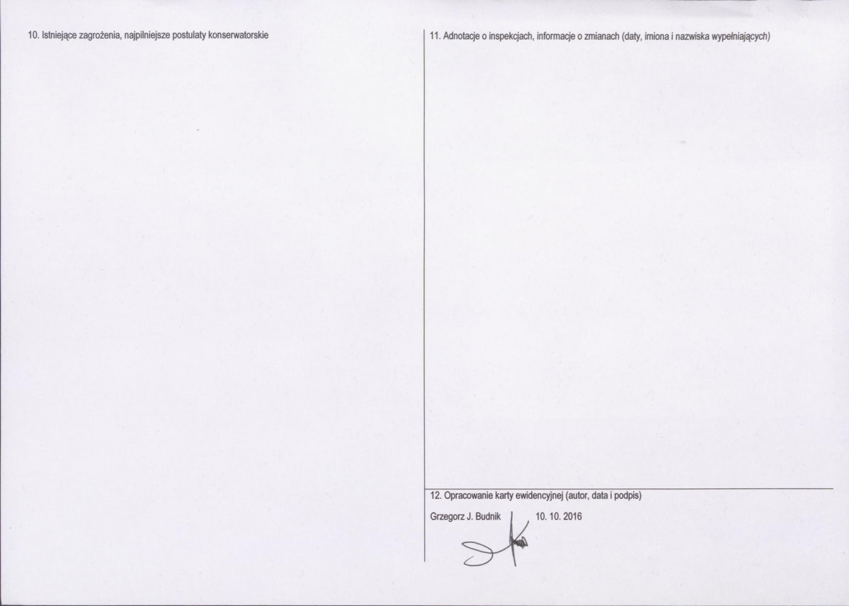 Karta obiektu niewpisanego do rejestru, skan nr 2