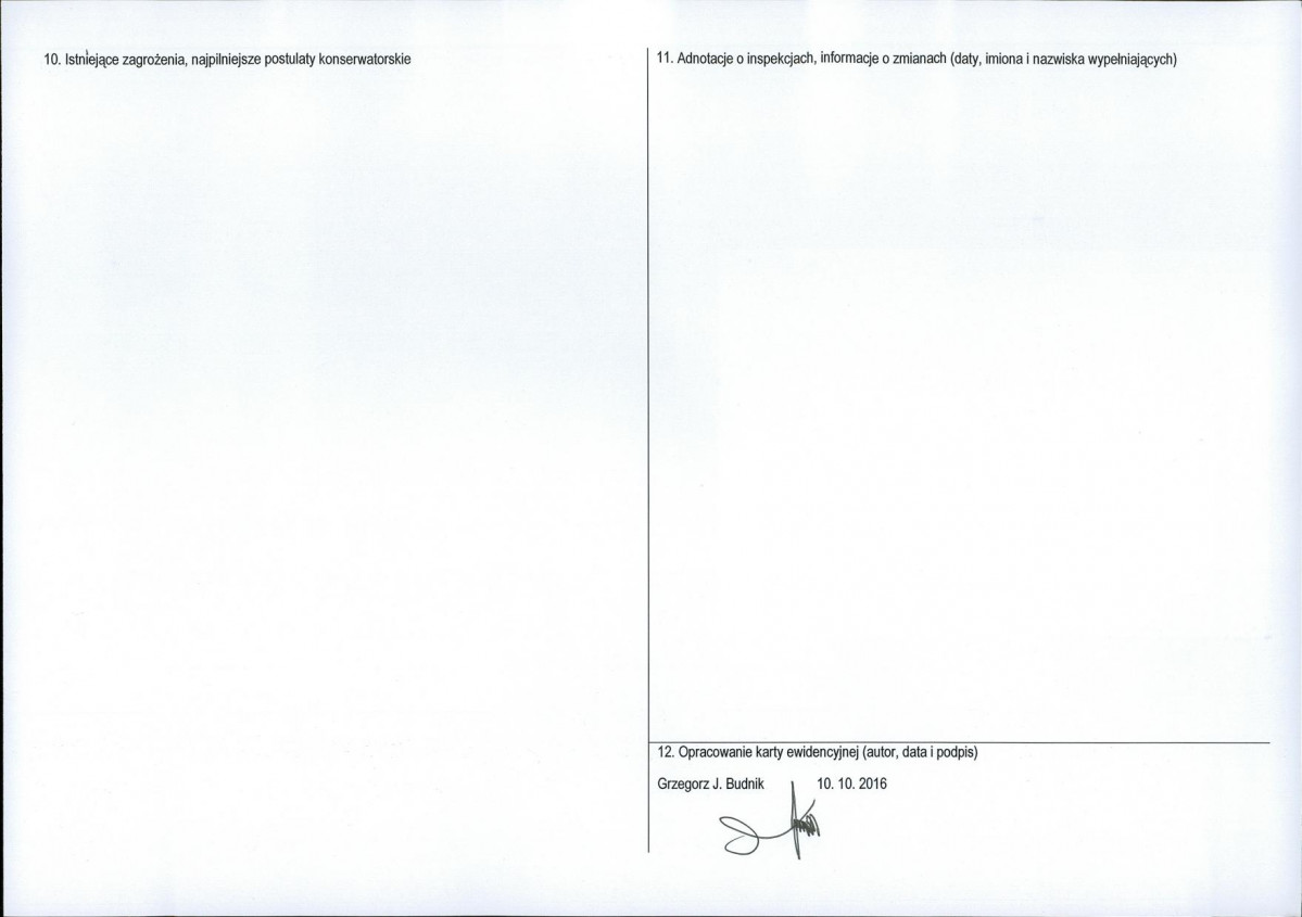 Karta obiektu niewpisanego do rejestru, skan nr 2
