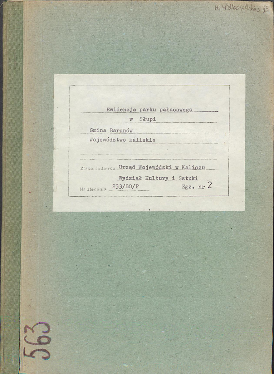 EP - Ewidencja parkowa, skan nr 1
