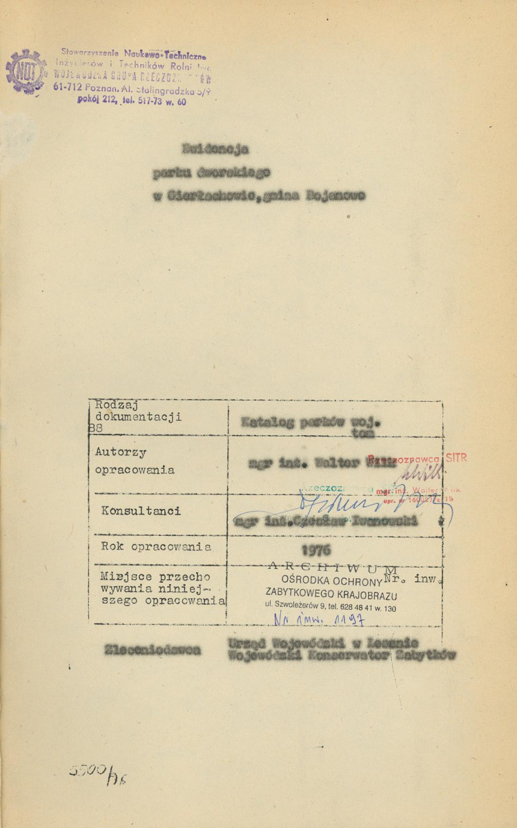 Ewidencja parkowa, skan nr 4