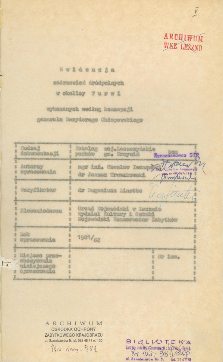 Ewidencja parkowa, skan nr 4