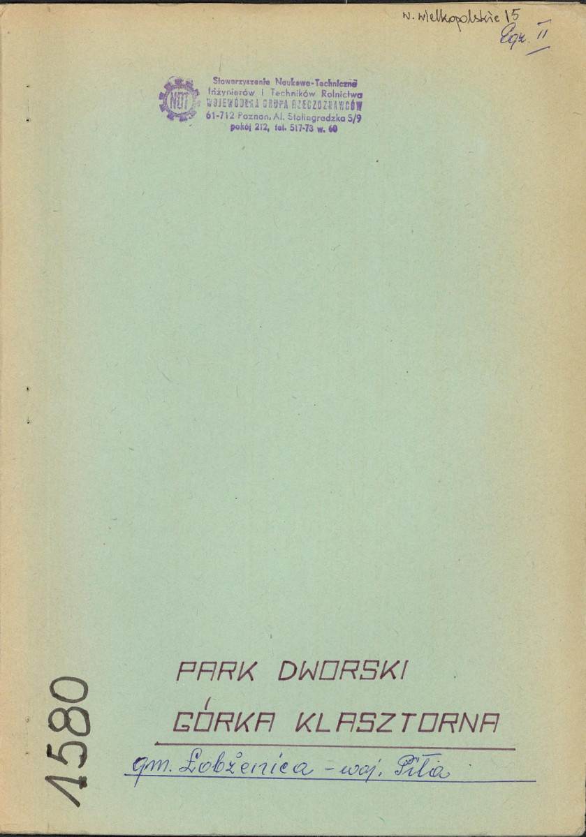 Ewidencja parkowa, skan nr 1