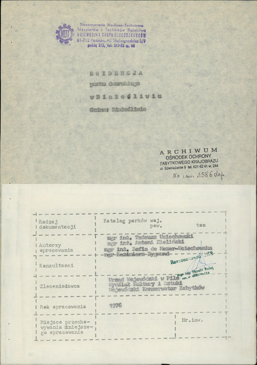 EP - Ewidencja parkowa, skan nr 4