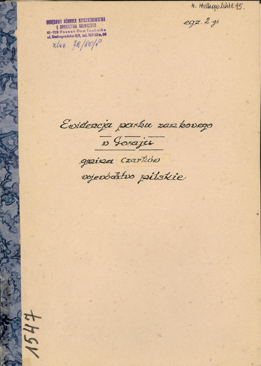 Ewidencja parkowa, skan nr 1