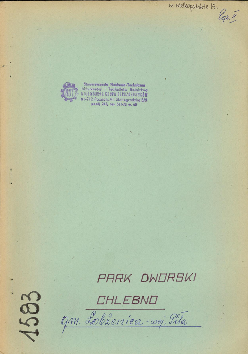 Ewidencja parkowa, skan nr 1