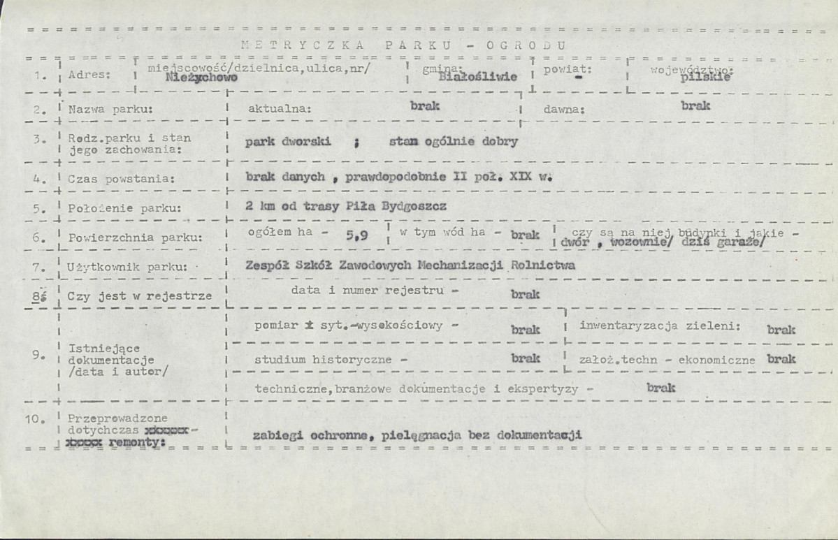 Ewidencja parkowa, skan nr 5