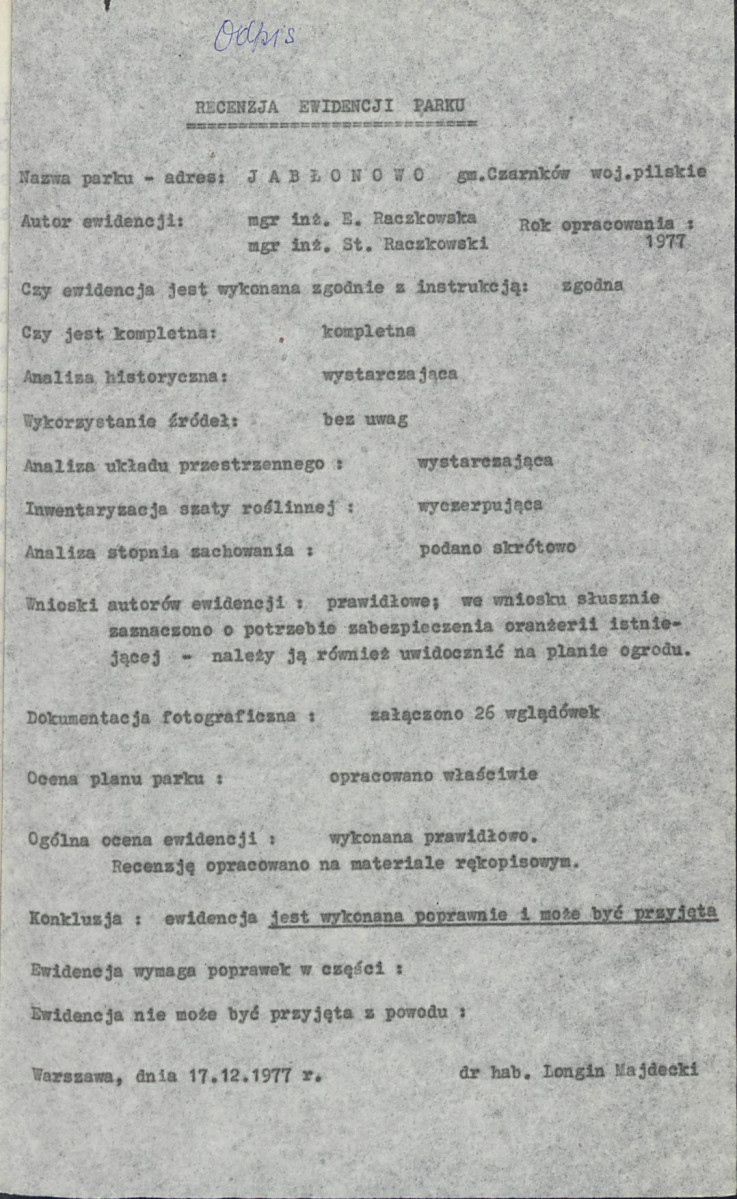 EP - Ewidencja parkowa, skan nr 18