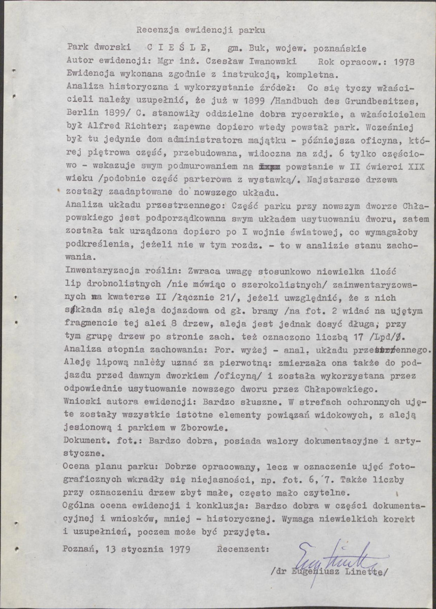 EP - Ewidencja parkowa, skan nr 6