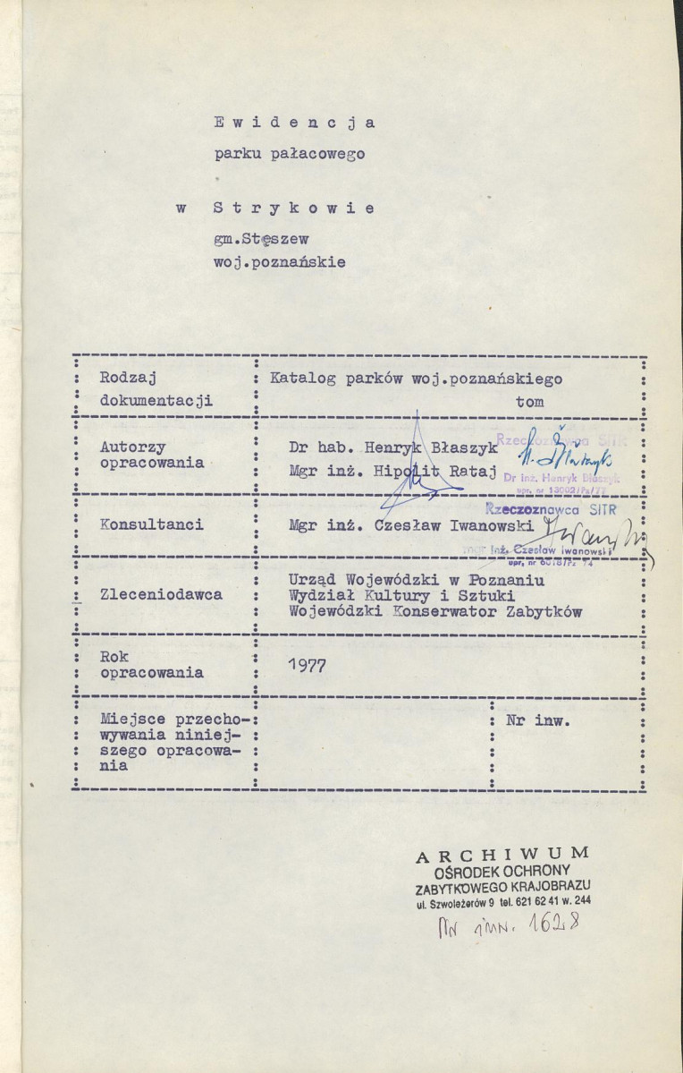 EP - Ewidencja parkowa, skan nr 4