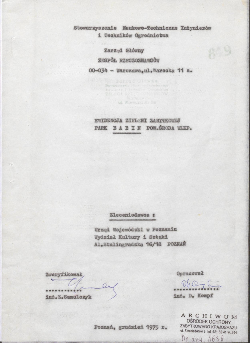 EP - Ewidencja parkowa, skan nr 3