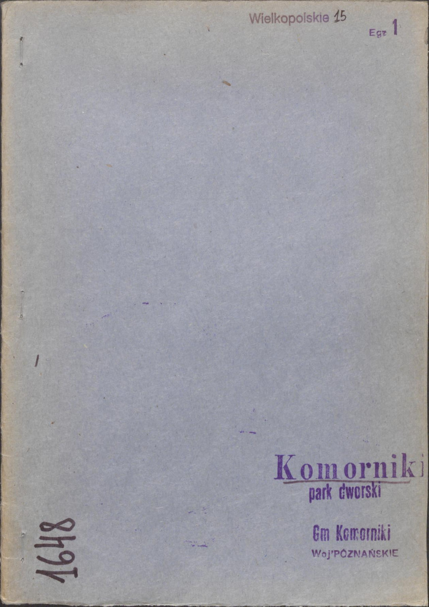EP - Ewidencja parkowa, skan nr 1