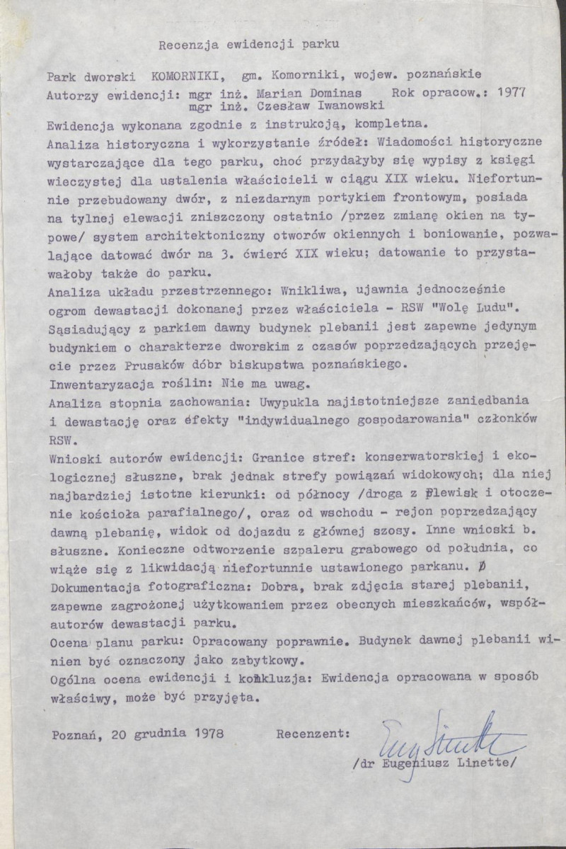 EP - Ewidencja parkowa, skan nr 4