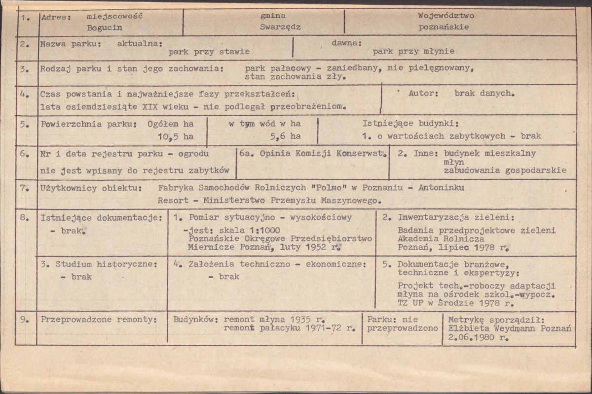 EP - Ewidencja parkowa, skan nr 8