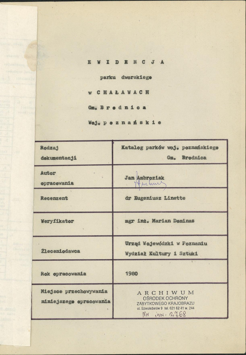 EP - Ewidencja parkowa, skan nr 4