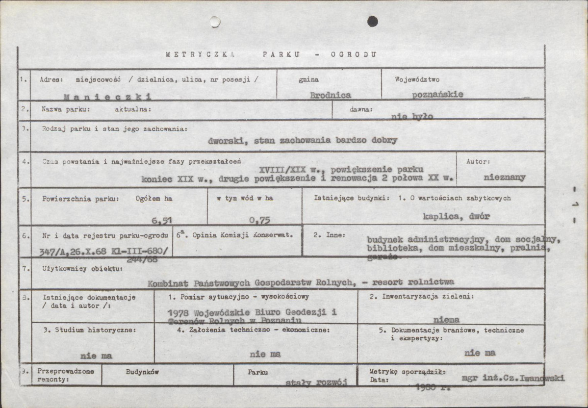 EP - Ewidencja parkowa, skan nr 7