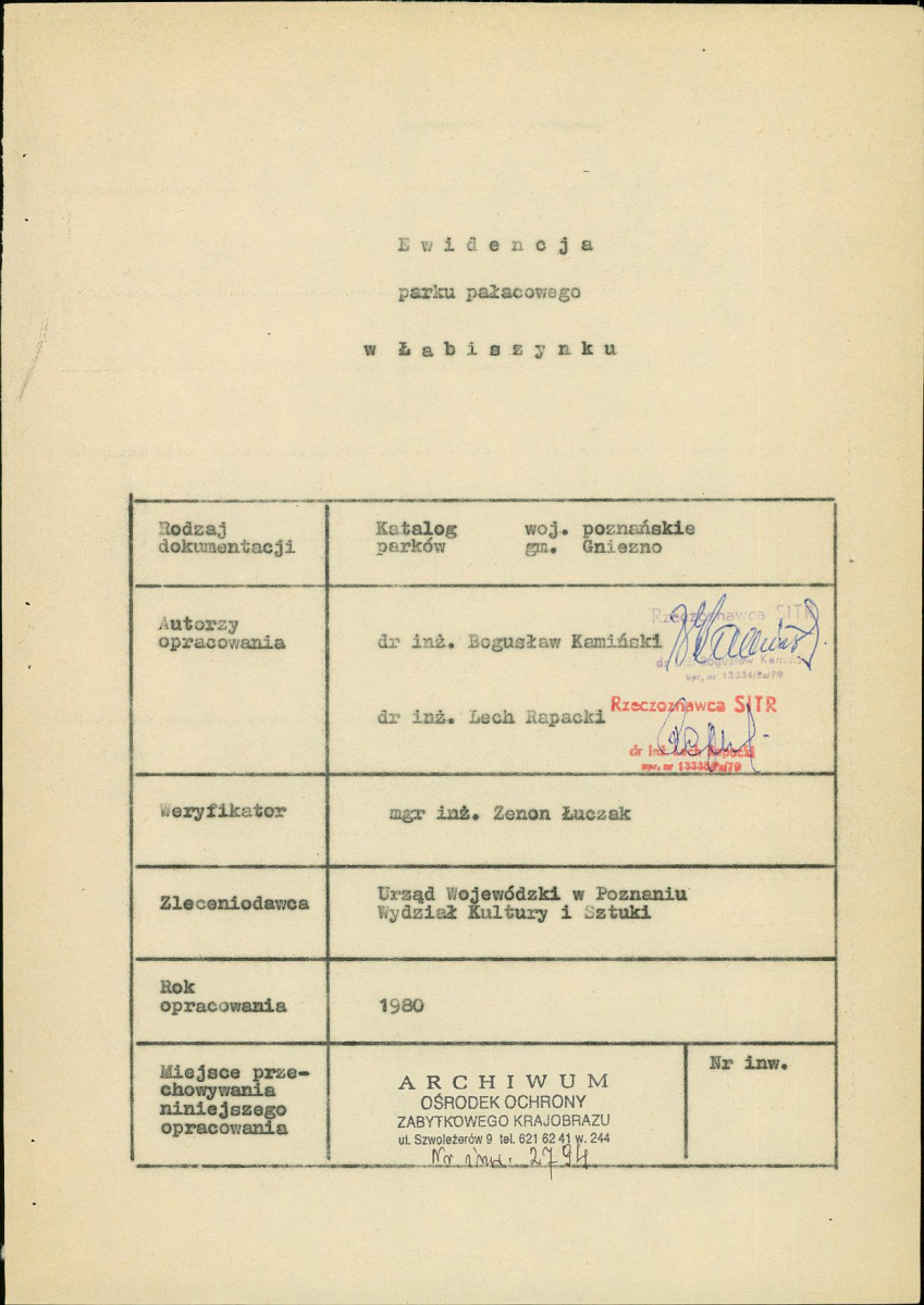 EP - Ewidencja parkowa, skan nr 6