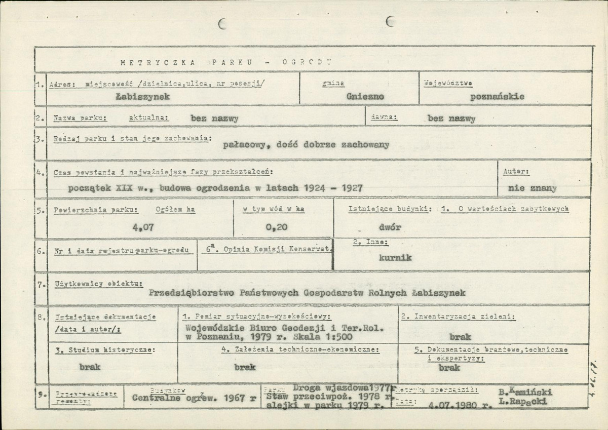 EP - Ewidencja parkowa, skan nr 11
