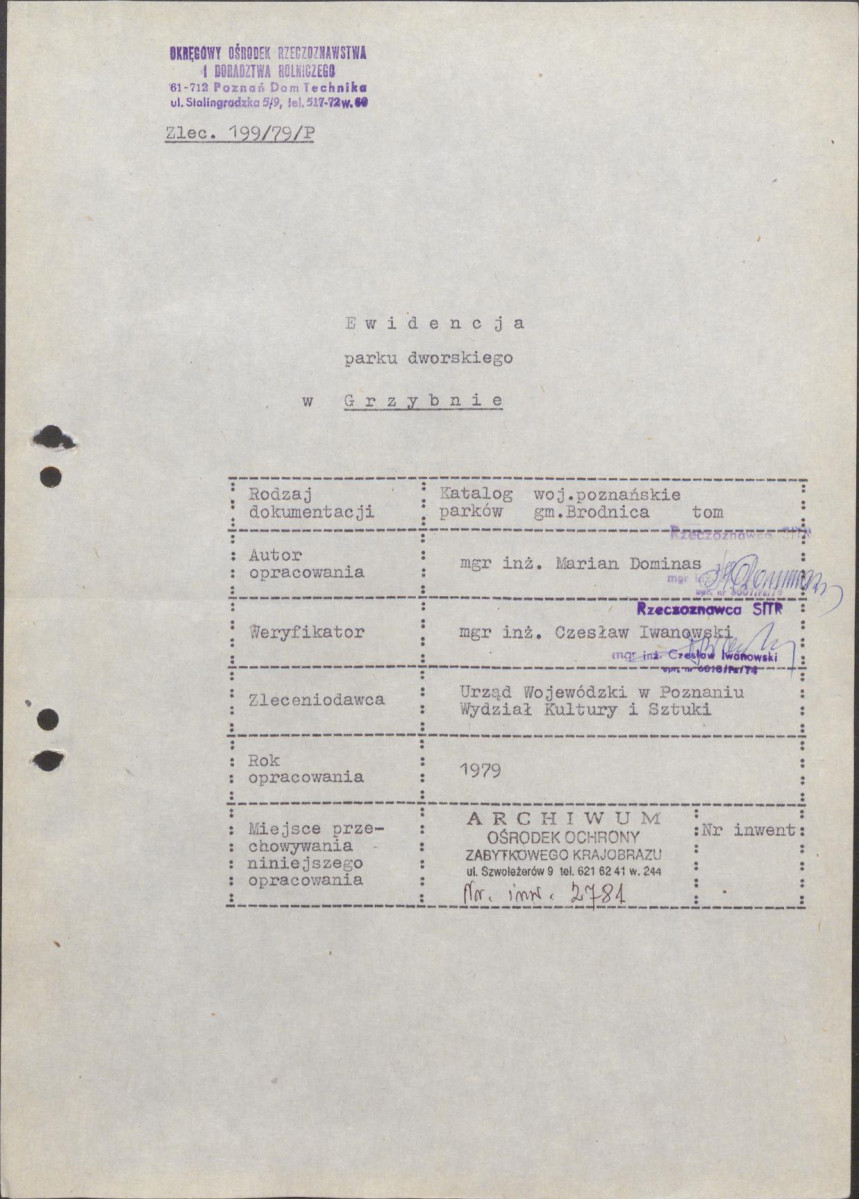 EP - Ewidencja parkowa, skan nr 4