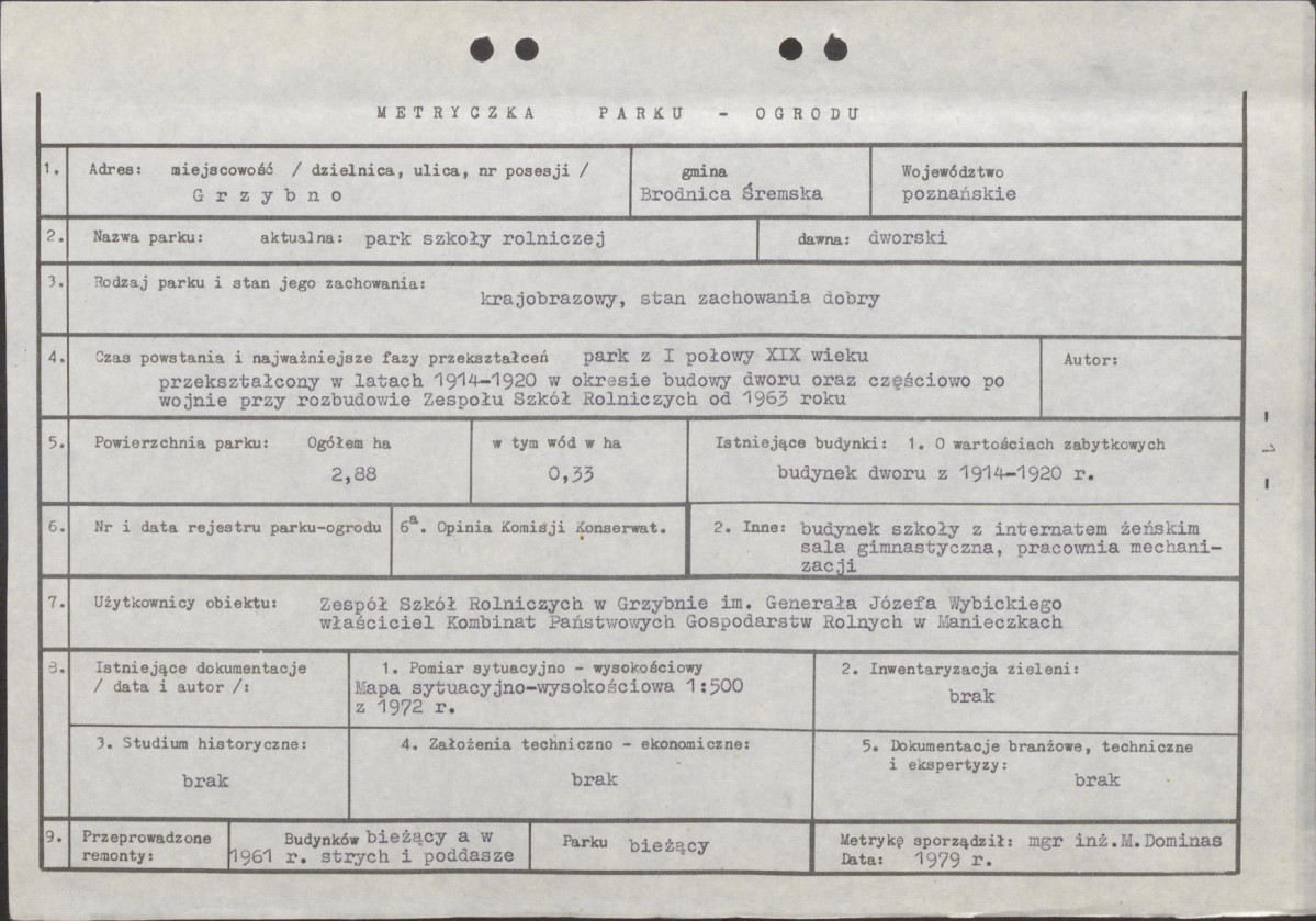 EP - Ewidencja parkowa, skan nr 7