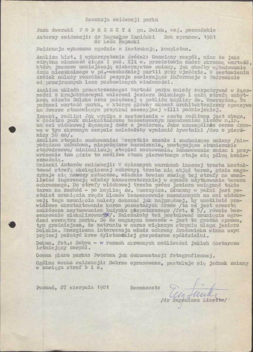 EP - Ewidencja parkowa, skan nr 5