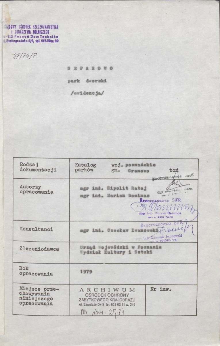 Ewidencja parkowa, skan nr 4