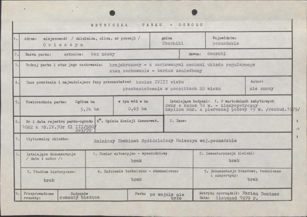Ewidencja parkowa, skan nr 7