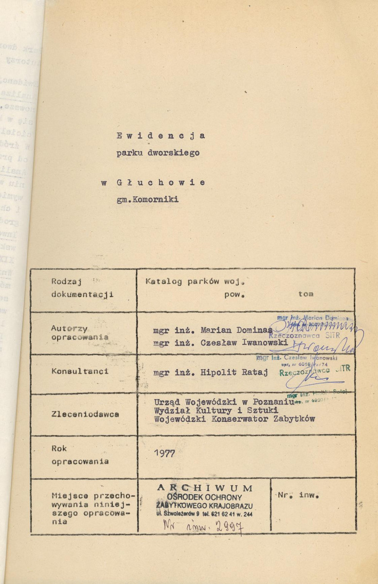 EP - Ewidencja parkowa, skan nr 5