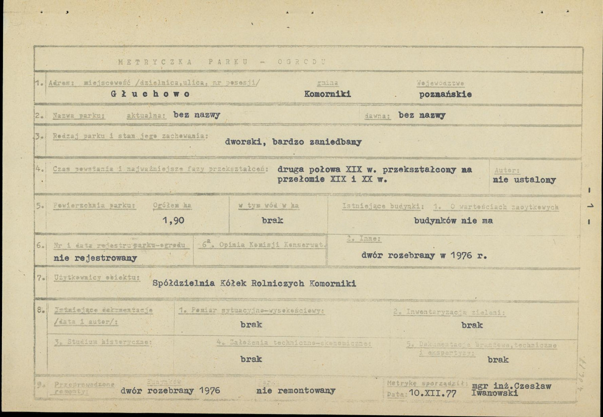 EP - Ewidencja parkowa, skan nr 7