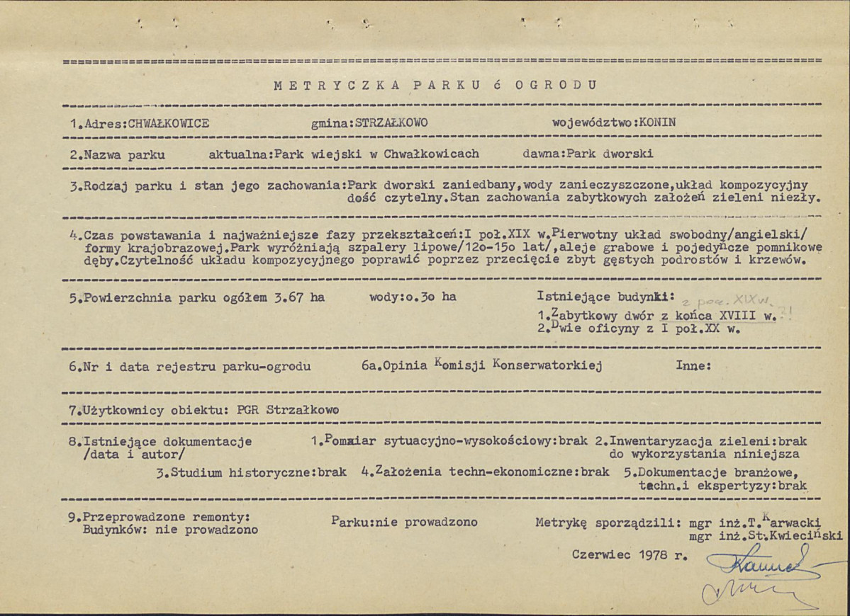 Ewidencja parkowa, skan nr 7