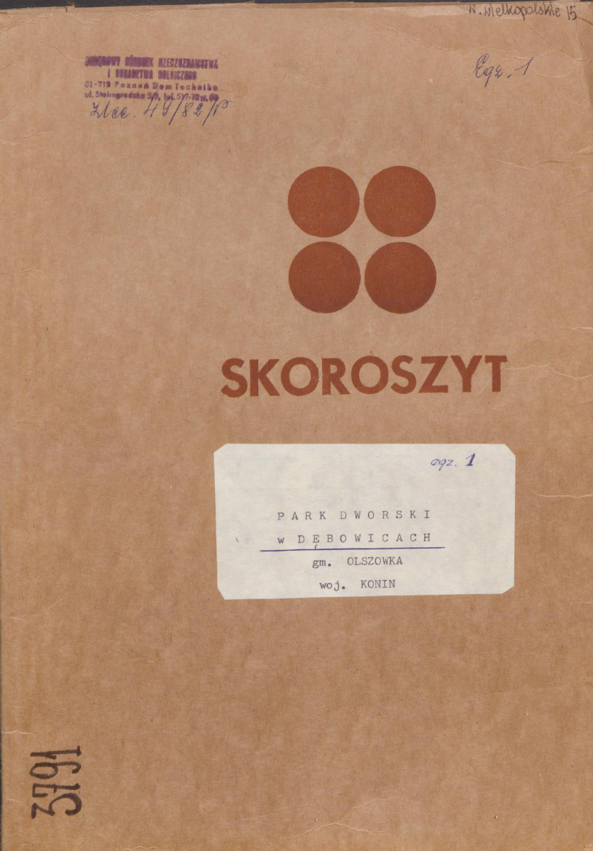 EP - Ewidencja parkowa, skan nr 1