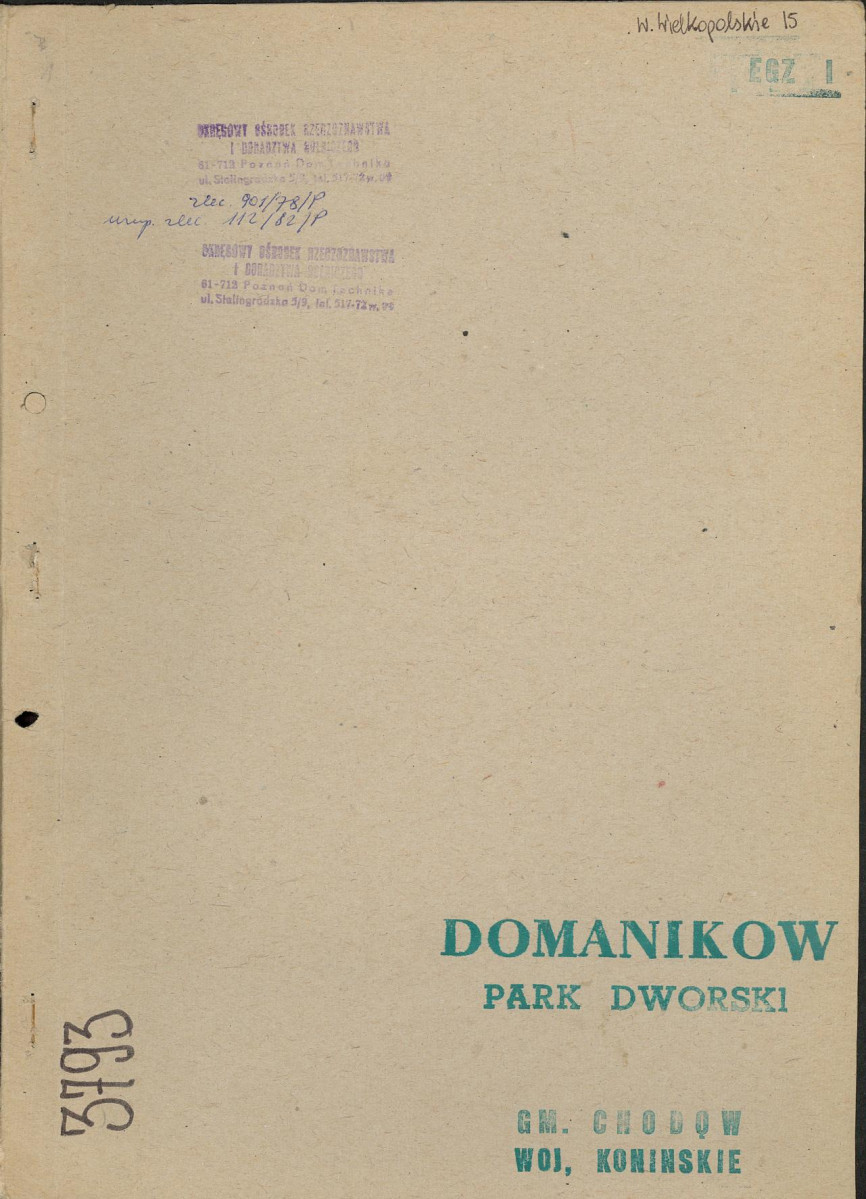 EP - Ewidencja parkowa, skan nr 1
