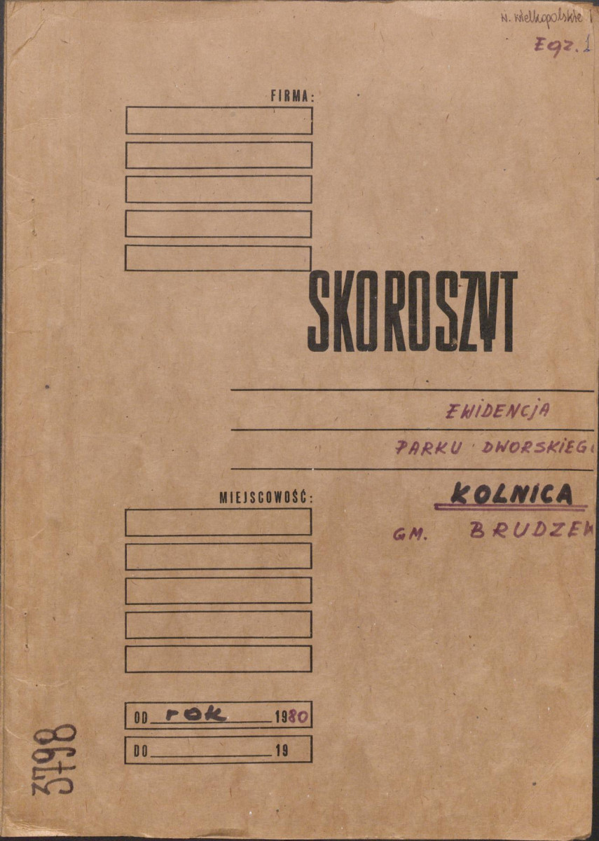Ewidencja parkowa, skan nr 1