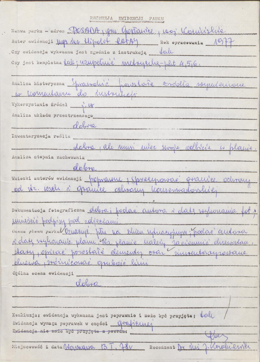 Ewidencja parkowa, skan nr 7