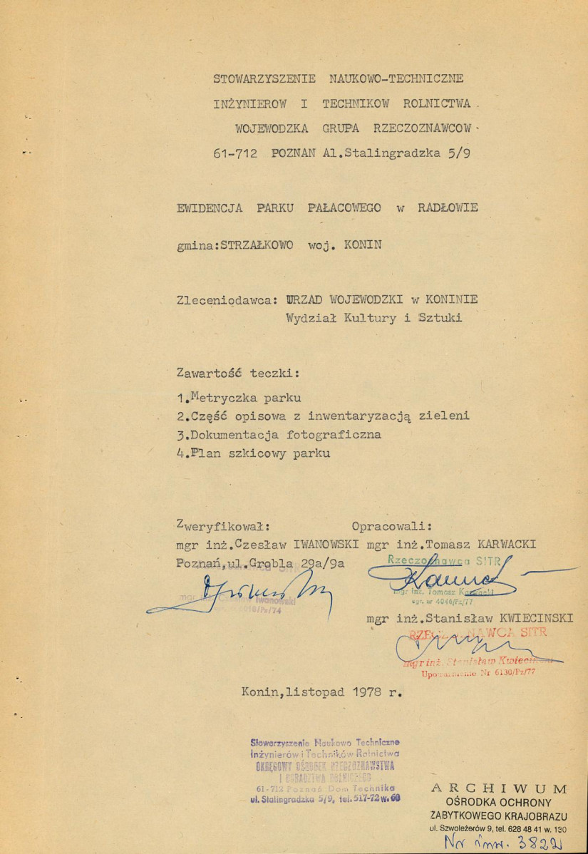 Ewidencja parkowa, skan nr 5