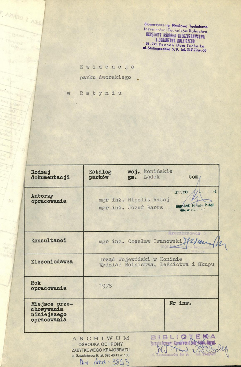 Ewidencja parkowa, skan nr 4