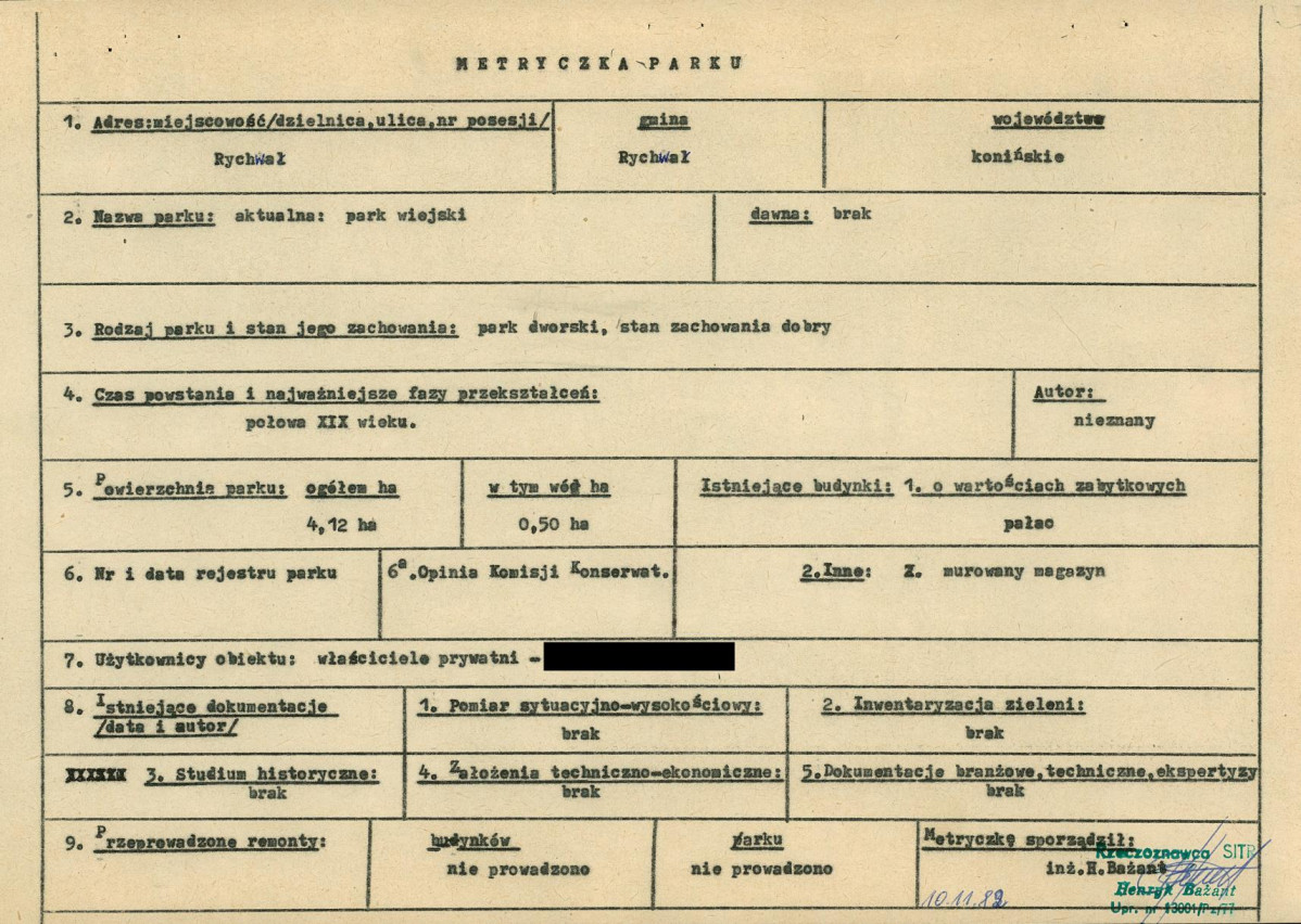 EP - Ewidencja parkowa, skan nr 6