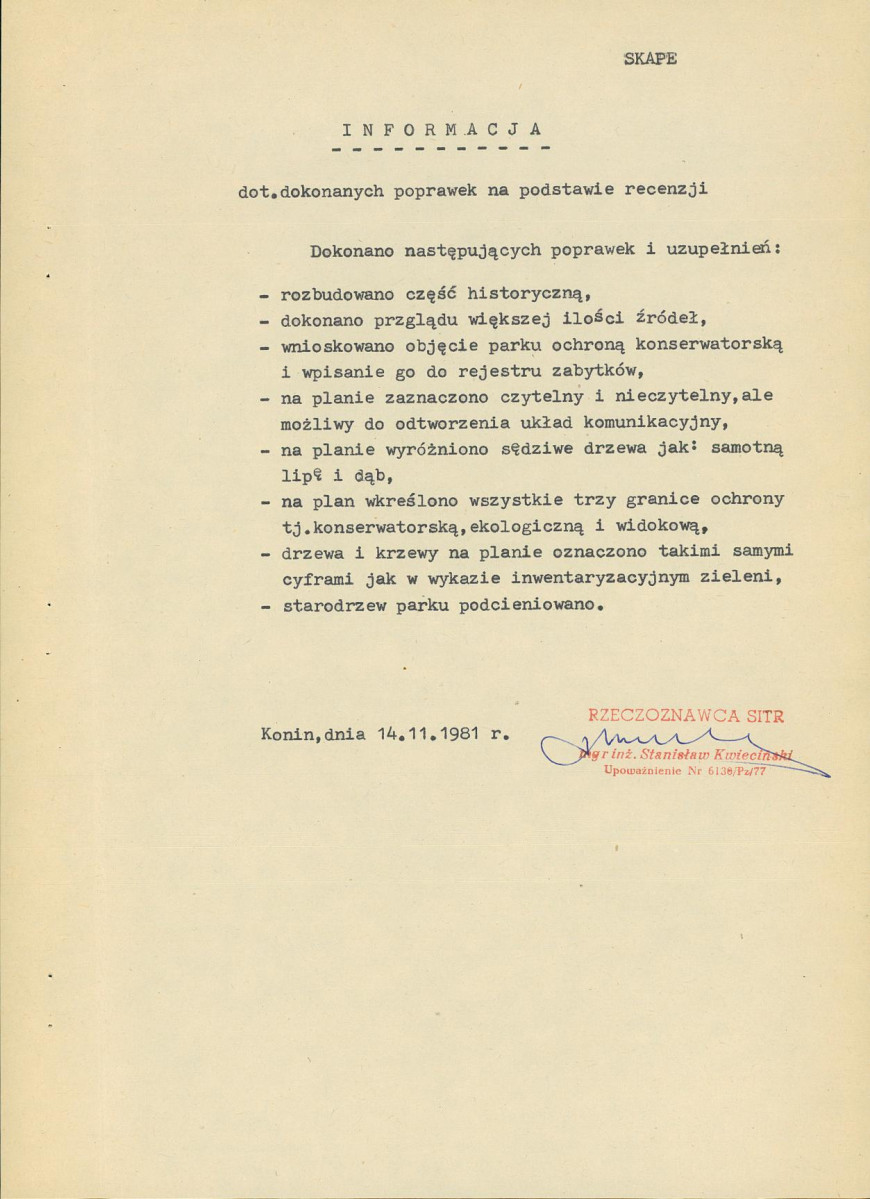 Ewidencja parkowa, skan nr 6