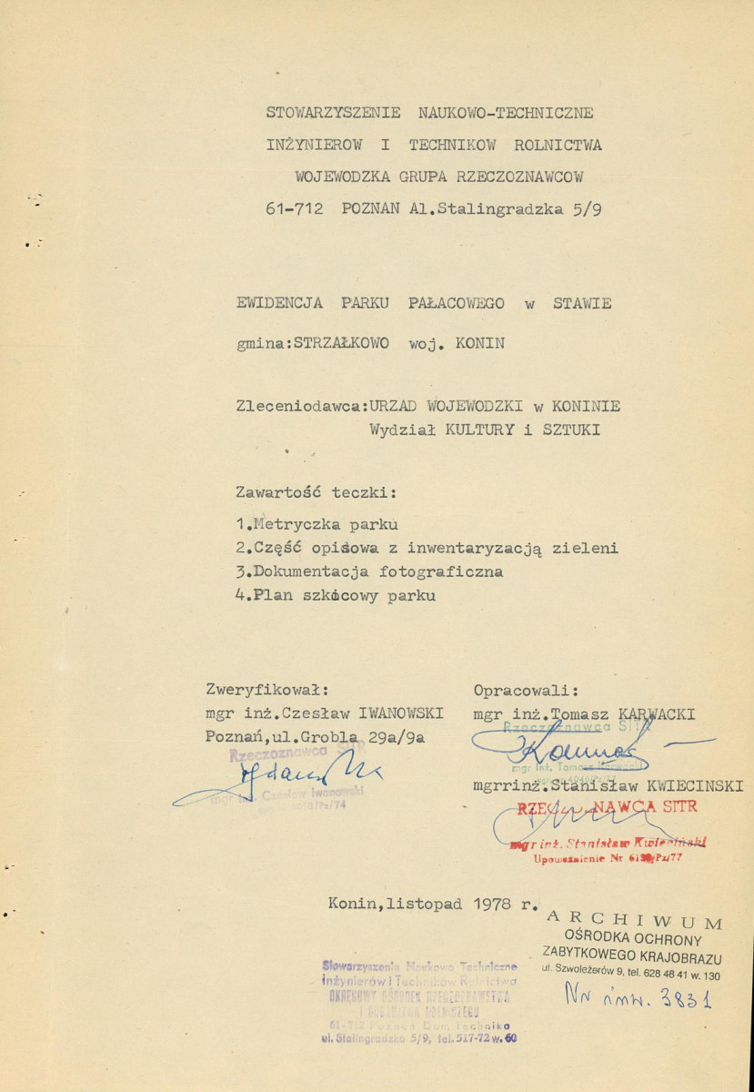 Ewidencja parkowa, skan nr 5