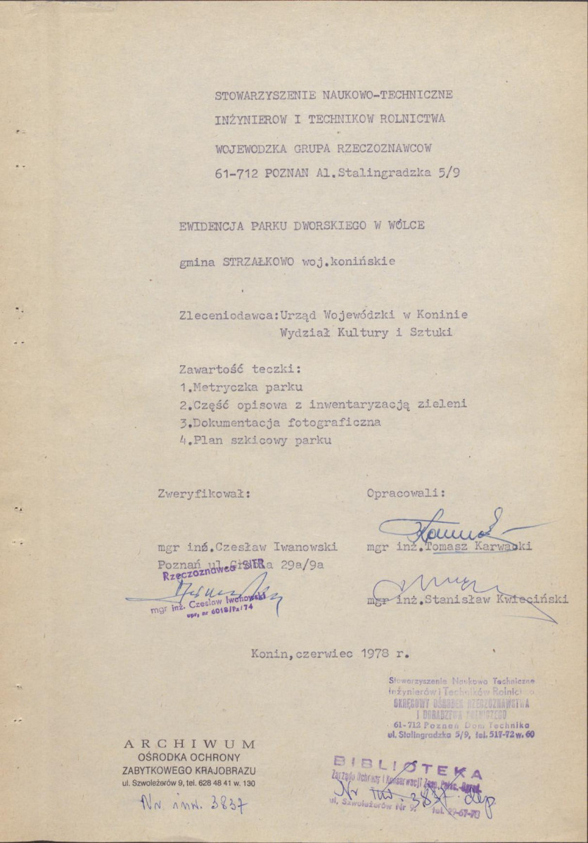 Ewidencja parkowa, skan nr 5