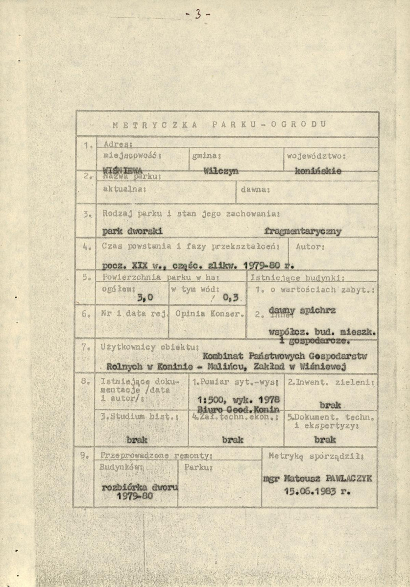 Ewidencja parkowa, skan nr 8