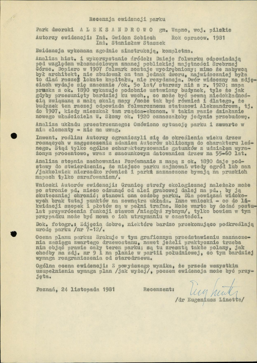 EP - Ewidencja parkowa, skan nr 6