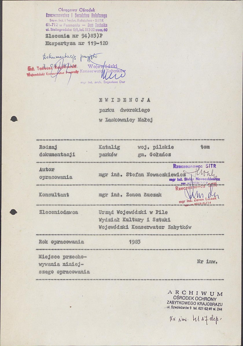 EP - Ewidencja parkowa, skan nr 4