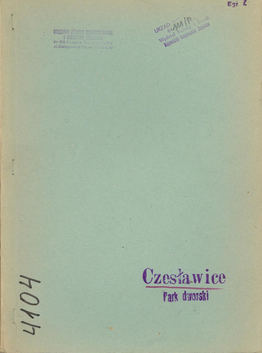 EP - Ewidencja parkowa, skan nr 1