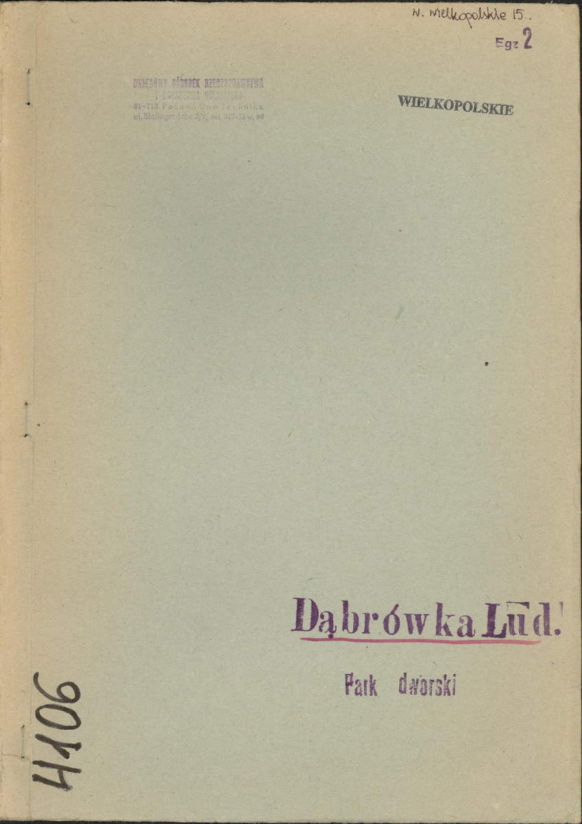 EP - Ewidencja parkowa, skan nr 1